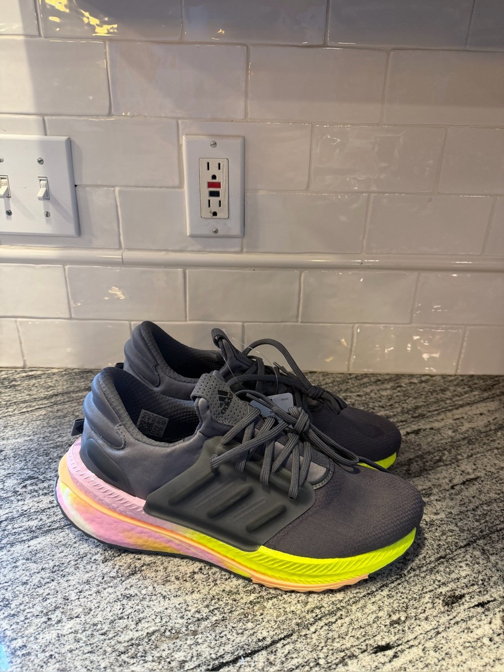 Women’s Adidas  X_PLRBOOST 'Grey Bliss Lilac' ID9600 Size 9.5/Mens 8